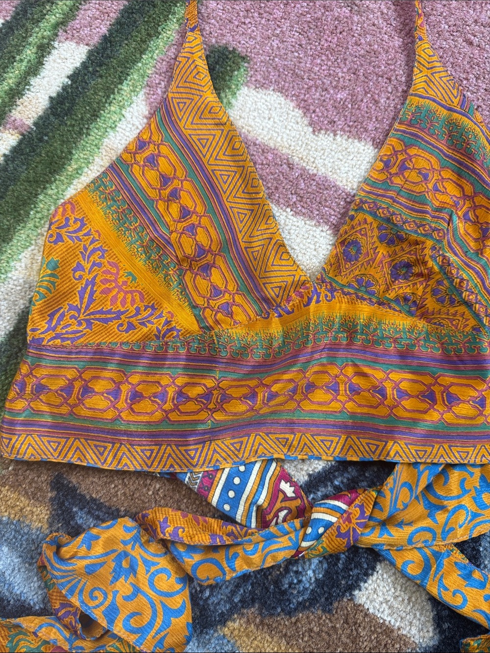 Halter Top Patterned Reversible - Picture 3 of 7